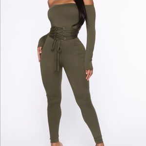 Off the Shoulder Jumpsuit